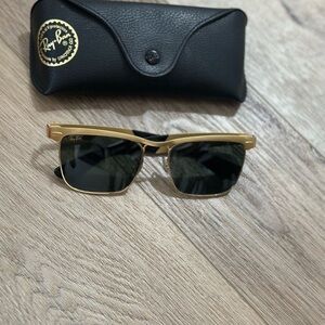 Ray-Ban Gold Frame Sunglasses